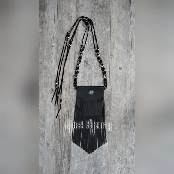 Leather Fringe Crossbody Bag